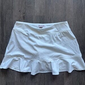 Tommy Bahama White Golf Skort with Ruffle Hem